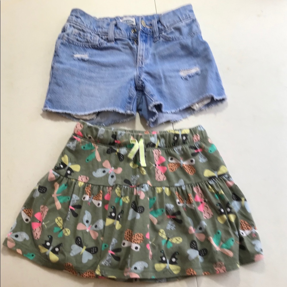 Lot 2 play clothes Shorts & Skirt Girls Sz 7/8